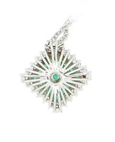 Halskette Sommer Dame in Weißgold Smeraldo 0.5 Ct 10217146 - 10217146